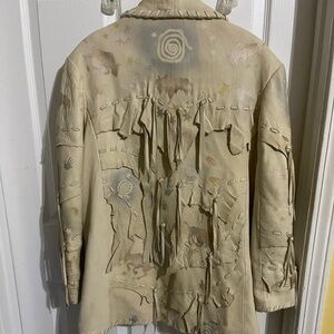EXTREMELY RARE Crain leather buffalo cowboy western jacket M